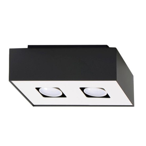 [SL.0071] MONO 2 plafoniera nera