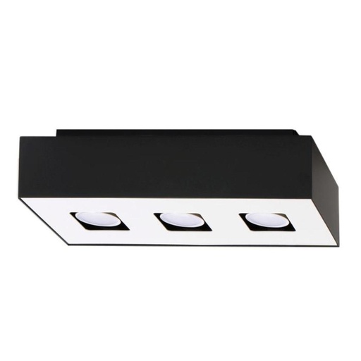 [SL.0072] MONO 3 plafoniera nera