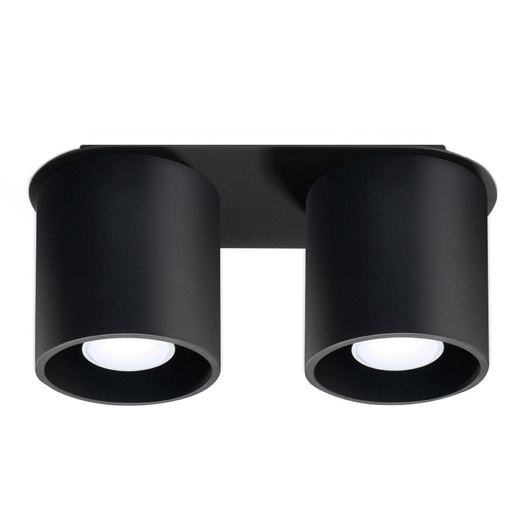 [SL.0054] ORBIS 2 plafoniera nera