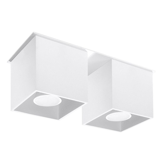 [SL.0065] Plafoniera QUAD 2 bianco
