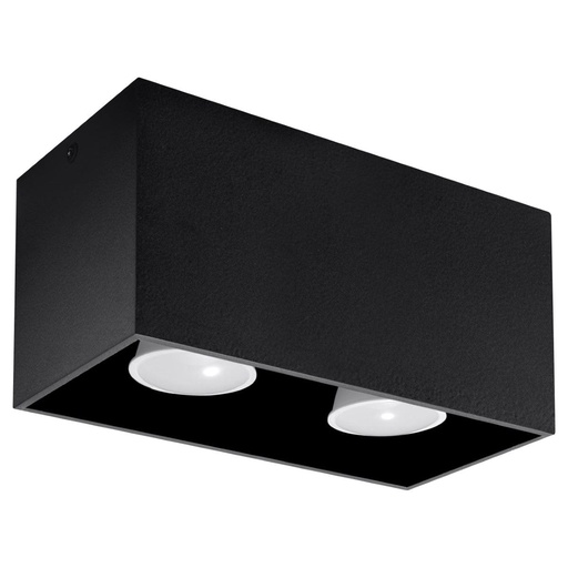 [SL.0381] Lampada da soffitto QUAD nero