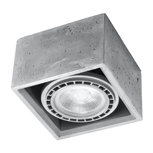 [SL.0883] Lampada da soffitto QUATRO 1 in cemento