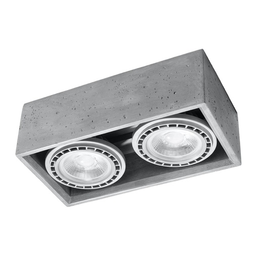 [SL.0884] Lampada da soffitto QUATRO 2 in cemento