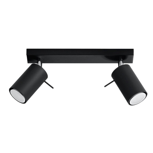 [SL.0092] RING 2 plafoniera nera