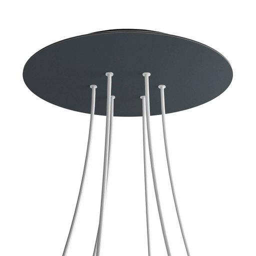 [8050997069551] Rosone XXL Rose-One rotondo, diametro 400 mm con 6 fori e 4 fori