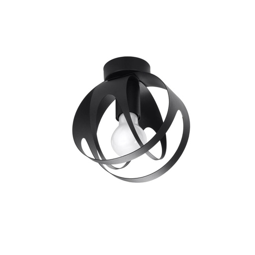 [SL.1086] Lampada da soffitto nera TULOS
