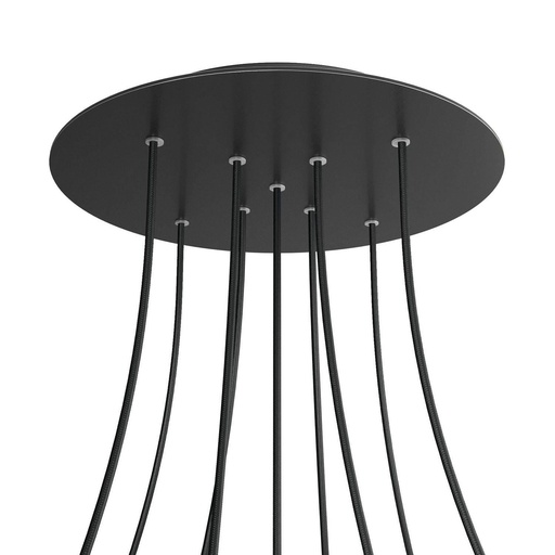 [8050997076122] Rosone XXL Rose-One rotondo, diametro 400 mm con 9 fori a X e 4 fori