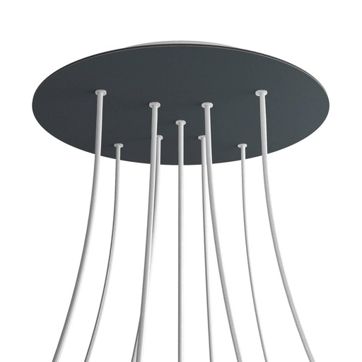[8050997072803] Rosone XXL Rose-One rotondo, diametro 400 mm con 9 fori a X e 4 fori
