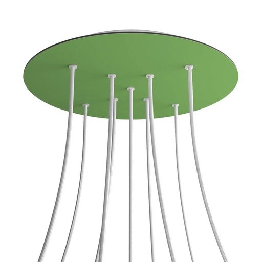 [8050997075101] Rosone XXL Rose-One rotondo, diametro 400 mm con 9 fori a X e 4 fori