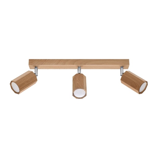 [SL.1030] Lampada da soffitto ZEKE 3 rovere