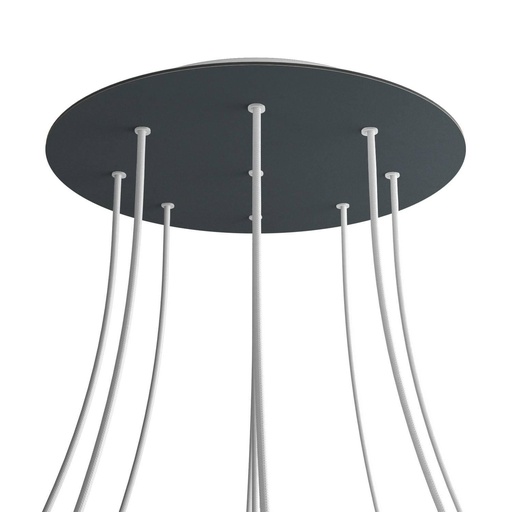 [8050997072797] Rosone XXL Rose-One rotondo, diametro 400 mm con 9 fori e 4 fori