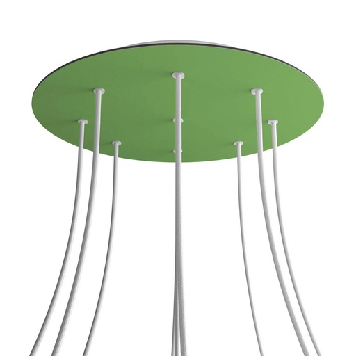 [8050997075095] Rosone XXL Rose-One rotondo, diametro 400 mm con 9 fori e 4 fori