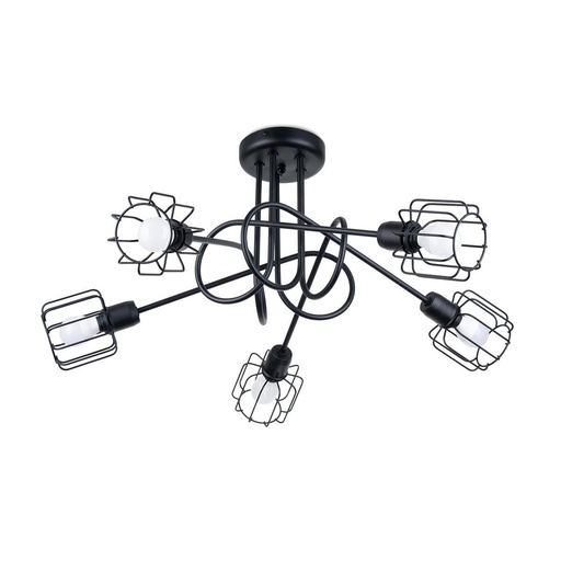 [SL.1119] Lampadario BELUCI 5S nero