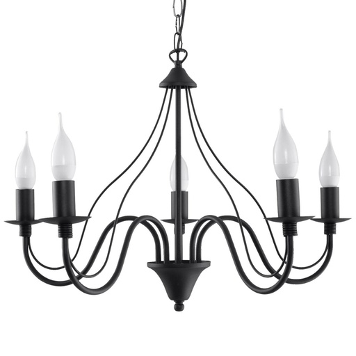 [SL.0218] Lampadario MINERWA 5 nero