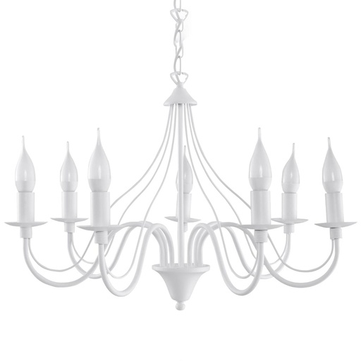 [SL.0215] MINERWA 7 Lampadario bianco