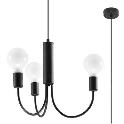 [SL.0856] Lampadario PICCOLO 3 nero