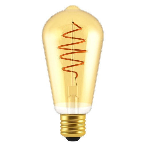 [8055681814172] Lampadina LED Dorata Edison ST64 Linea Croissant con filamento a