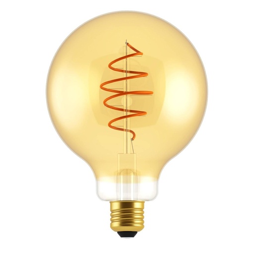 [8055681815810] Lampadina LED Dorata Globo G125 Linea Croissant con filamento a