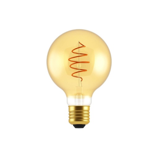 [8055681814165] Lampadina LED Dorata Globo G80 Linea Croissant con filamento a