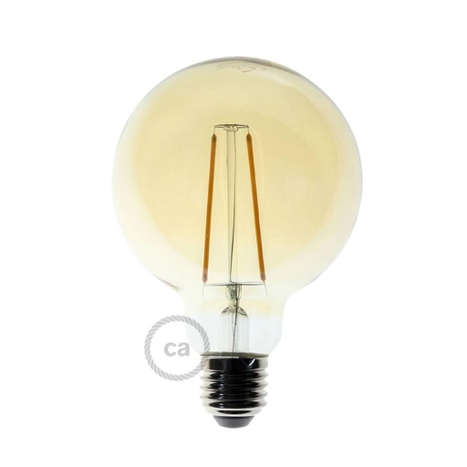 [8055681814677] LED Bulb Golden Globe G95 Long Filament 4W 400Lm E27 2000K