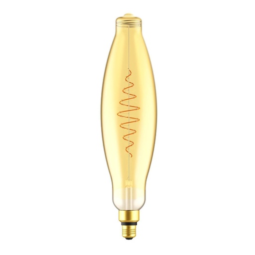 [8055681815834] BT120 Croissant Line XXL Fused Golden LED Bulb with Filament