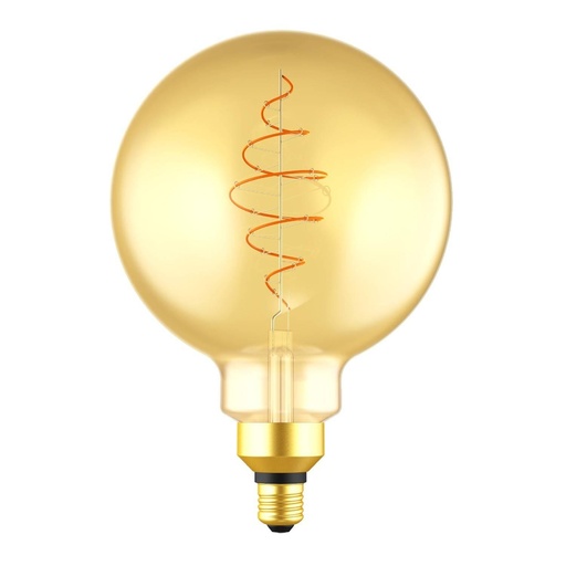 [8055681815841] Lampadina LED Dorata XXL Globo G200 Linea Croissant con filamento a