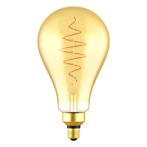 [8055681815858] Lampadina LED Dorata XXL Pera A160 Linea Croissant con filamento a
