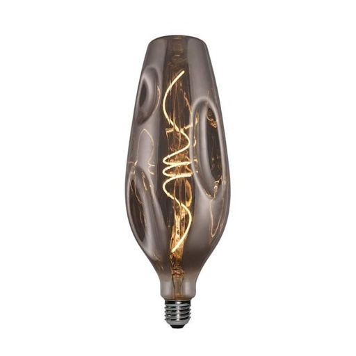 [8055681814349] Lampadina LED Smoky Bumped bottiglia filamento a Spirale 5W 100Lm