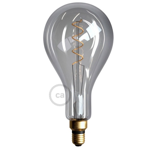 [8055681814073] LED Bulb Smoky XXL Pear A165 Filament Curved Spiral 5W 150Lm