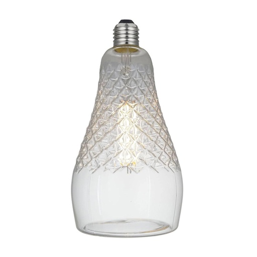 [8055681815452] Lampadina LED Trasparente Iris Linea Crystal 6W 600Lm E27 2700K