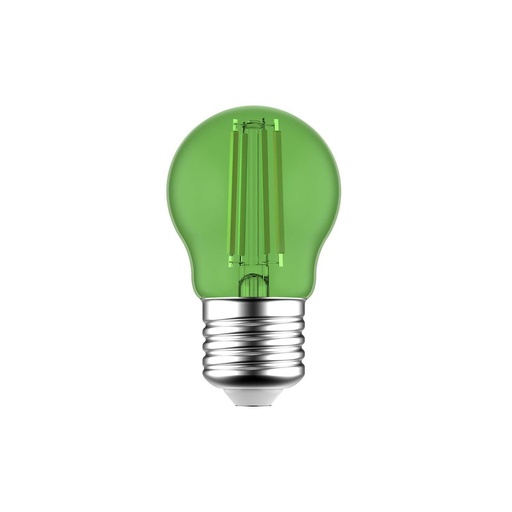 [8055681816398] Lampadina LED Verde Globetta G45 Decorativa 1,4W 75Lm E27