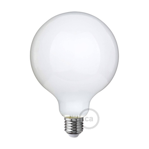 [8055681813519] Lampadina LED Milky Globo G125 7W 806Lm E27 2700K Dimmerabile
