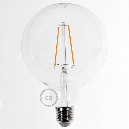 [8055681814646] LED Bulb Transparent Globe G125 Long Filament 4.5W 470Lm E27