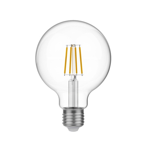 [8050997700034] Lampadina LED Trasparente Globo G95 4W 470Lm E27 2700K - E04