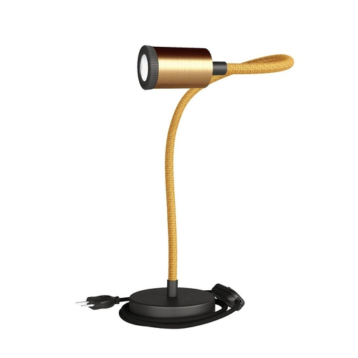 [8050997129835] Table Flex GU1d0 lampada da tavolo snodabile con mini faretto LED e