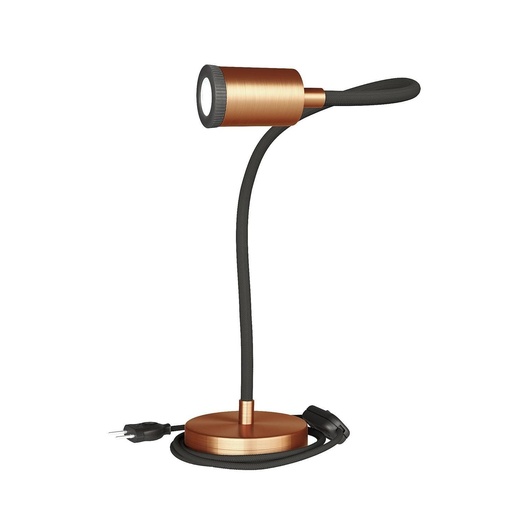 [8050997129811] Table Flex GU1d0 lampada da tavolo snodabile con mini faretto LED e