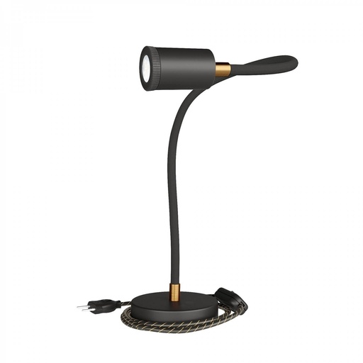 [8050997129828] Table Flex GU1d0 lampada da tavolo snodabile con mini faretto LED e