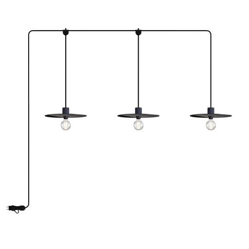 [8,051E+12] E-Snake EIVA Lampada da esterno IP65 portatile a 3 luci con paralumi