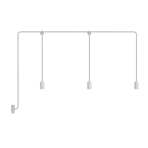[8,051E+12] E-Snake EIVA Lampada da esterno IP65 a 3 luci con rosone