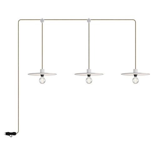 [8,051E+12] E-Snake EIVA Lampada da esterno IP65 portatile a 3 luci con paralumi