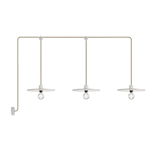 [8,051E+12] E-Snake EIVA Lampada da esterno IP65 a 3 luci con rosone e paralumi