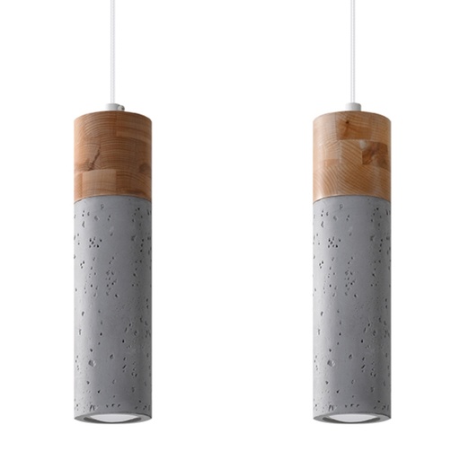[SL.0966] Lampada a sospensione ZANE 2 grigio