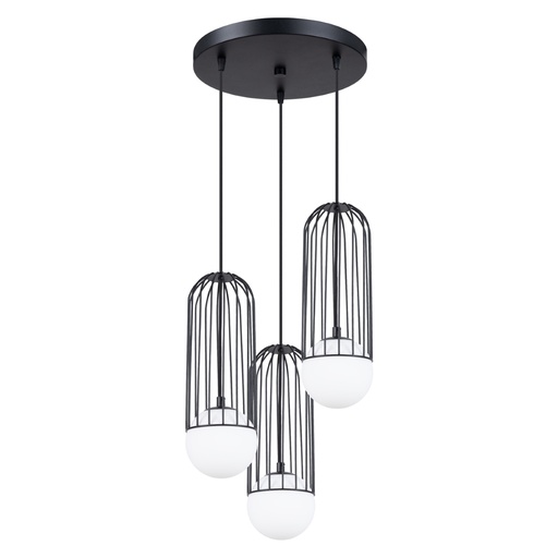 [SL.1336] Lampada a sospensione BRINA 3P nera