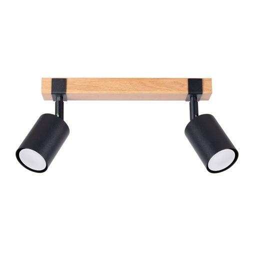 [SL.1344] Lampada da soffitto FAGER 2 nera