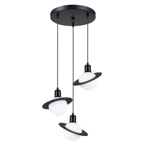 [SL.1359] Lampada a sospensione HYPERION 3P nera