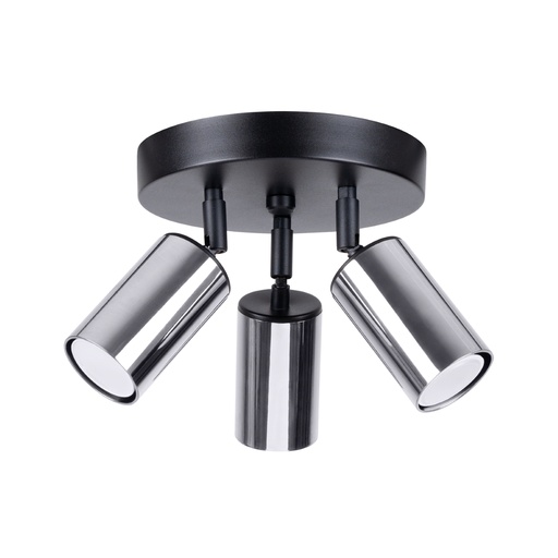 [SL.1369] Ceiling lamp WINX 3P black/chrome