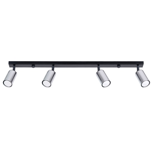 [SL.1371] Ceiling lamp WINX 4L black/chrome