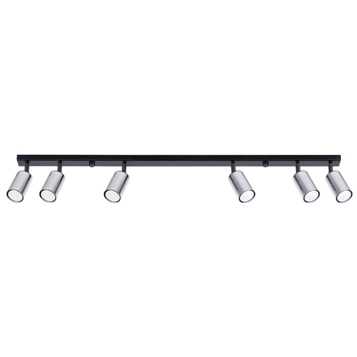 [SL.1372] Ceiling lamp WINX 6L black/chrome