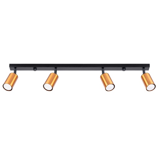 [SL.1379] Ceiling lamp WINX 4L black/cooper