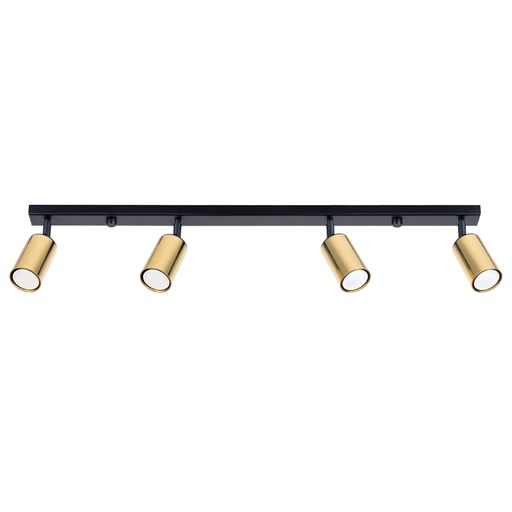 [SL.1387] Ceiling lamp WINX 4L black/gold